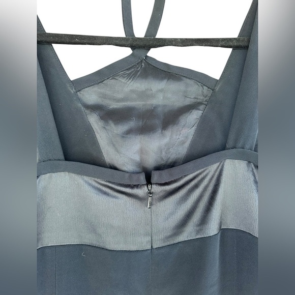 Vintage Adrianna Papell Evening Black Sleek Long Formal Dress Size 6 - Picture 5 of 8